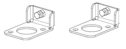 Set voetplaten DF52 RVS